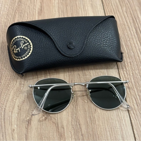 Ray-Ban RB3447 Mirrored Silver Round Sunglasses - Picture 11 of 14